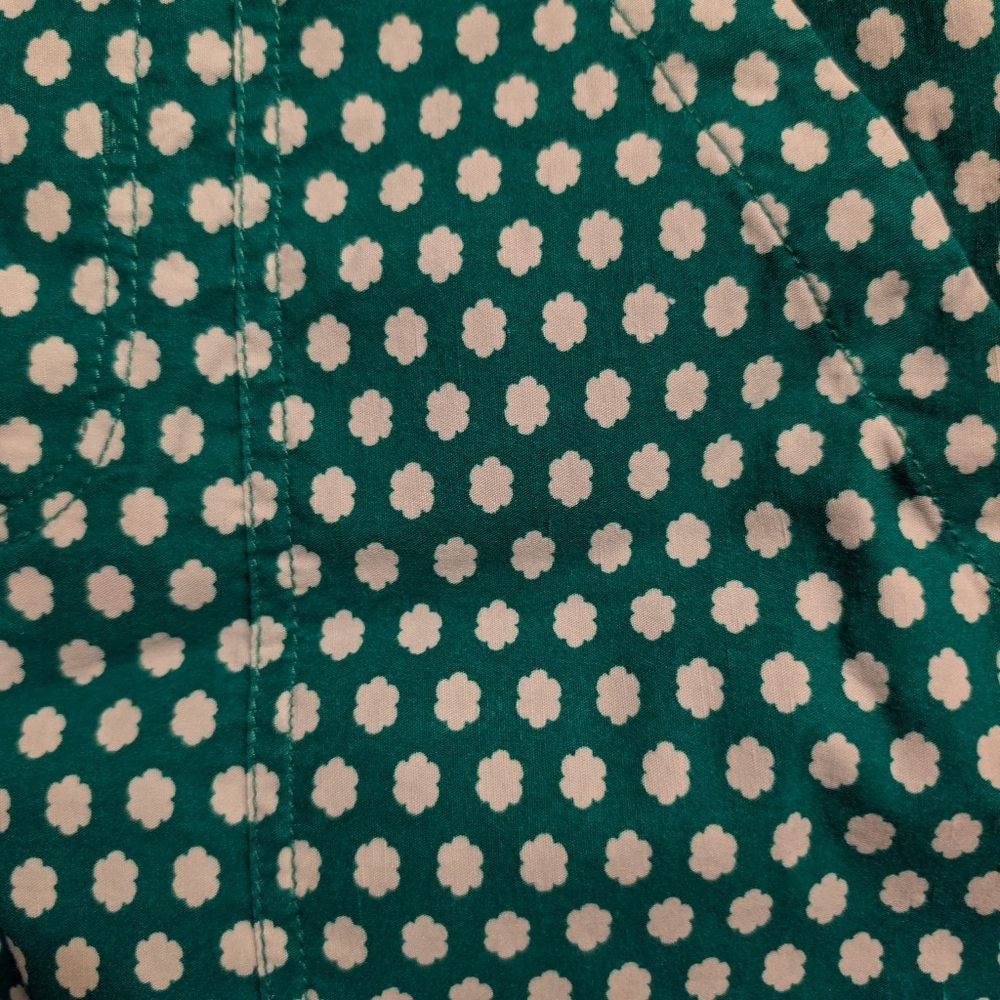 Maeve Anthropologie Green Floral Patterned Pants - Picture 5 of 7